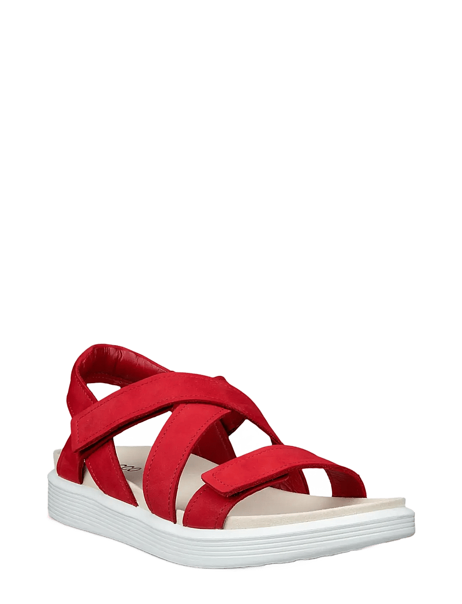 ECCO - SOFT SANDAL W - plateau-sandalen - chili red - 0