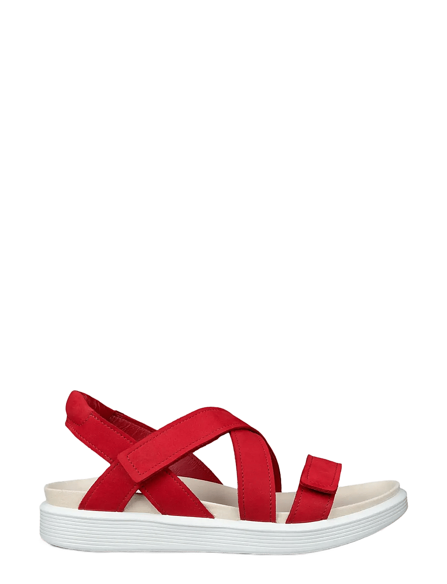 ECCO - SOFT SANDAL W - plateau-sandalen - chili red - 1