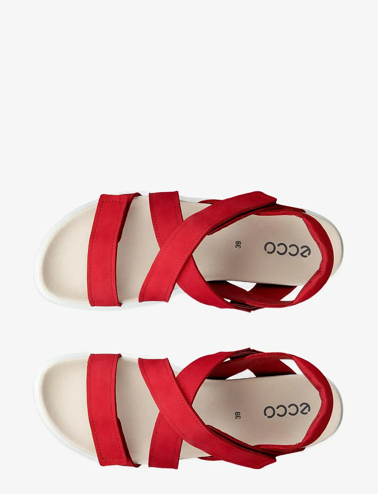 ECCO - SOFT SANDAL W - platvorm sandaalid - chili red - 4