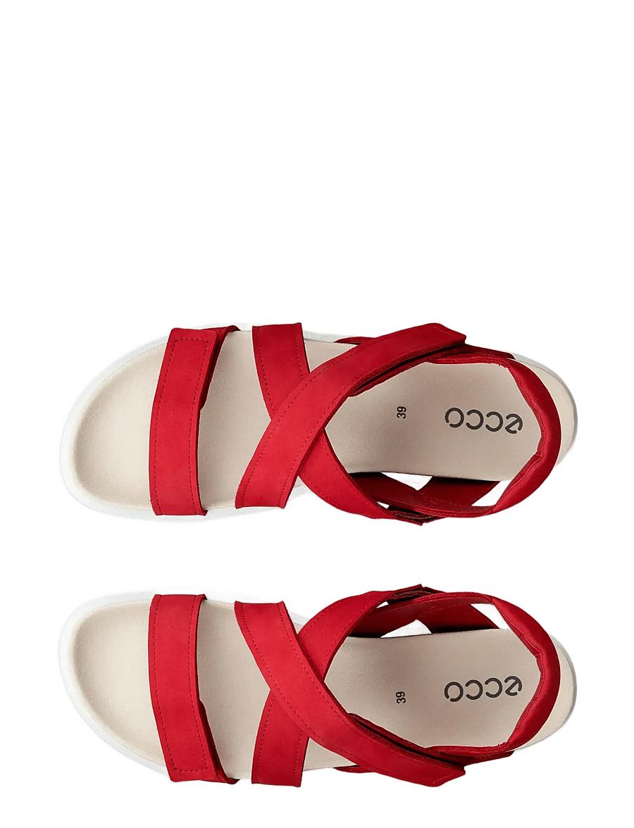 ECCO - SOFT SANDAL W - plateau-sandalen - chili red - 4