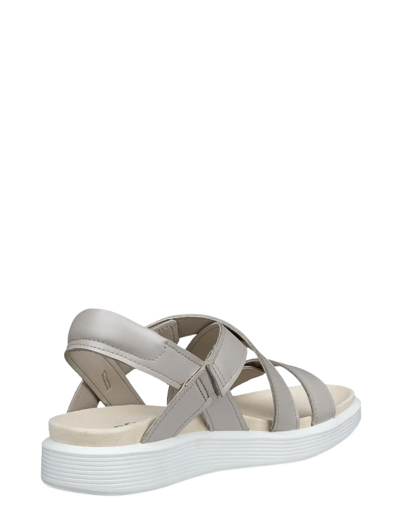 ECCO - SOFT SANDAL W - plateau-sandalen - pure cashmere metallic - 3