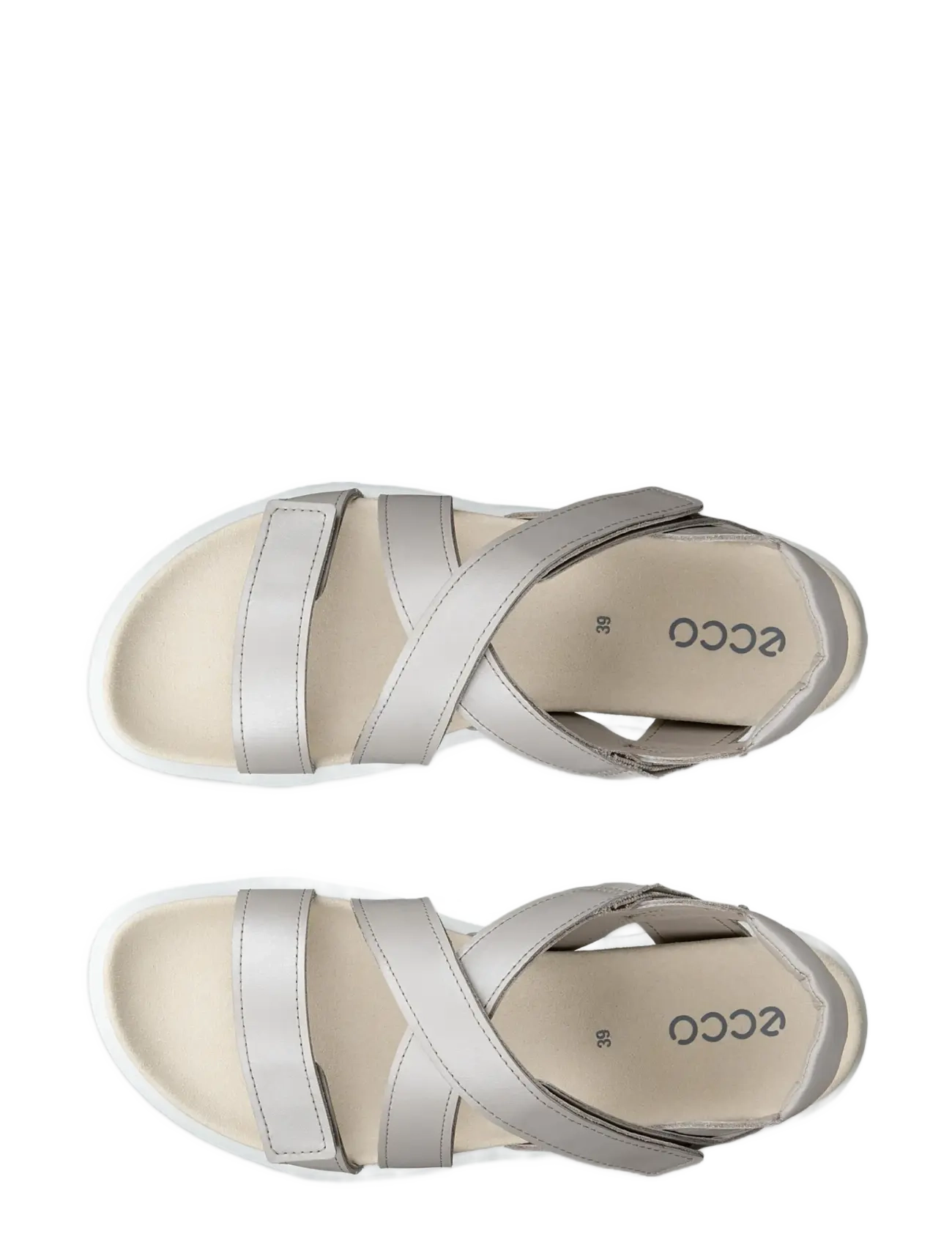 ECCO - SOFT SANDAL W - plateau-sandalen - pure cashmere metallic - 5