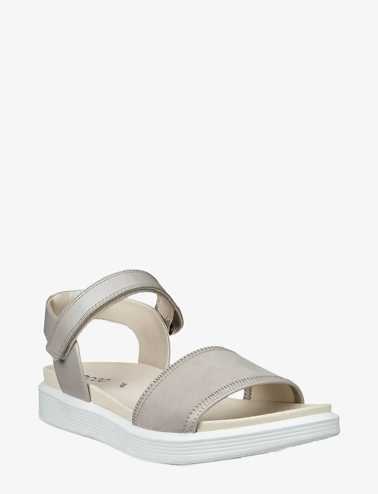 ECCO - SOFT SANDAL W - flache sandalen - pure cashmere metallic/limestone - 0
