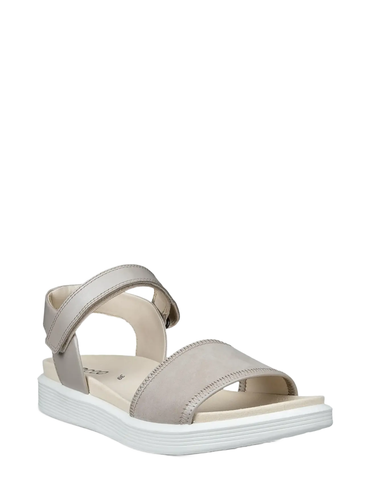 ECCO SOFT SANDAL W - Skor - PURE CASHMERE METALLIC/LIMESTONE / grey