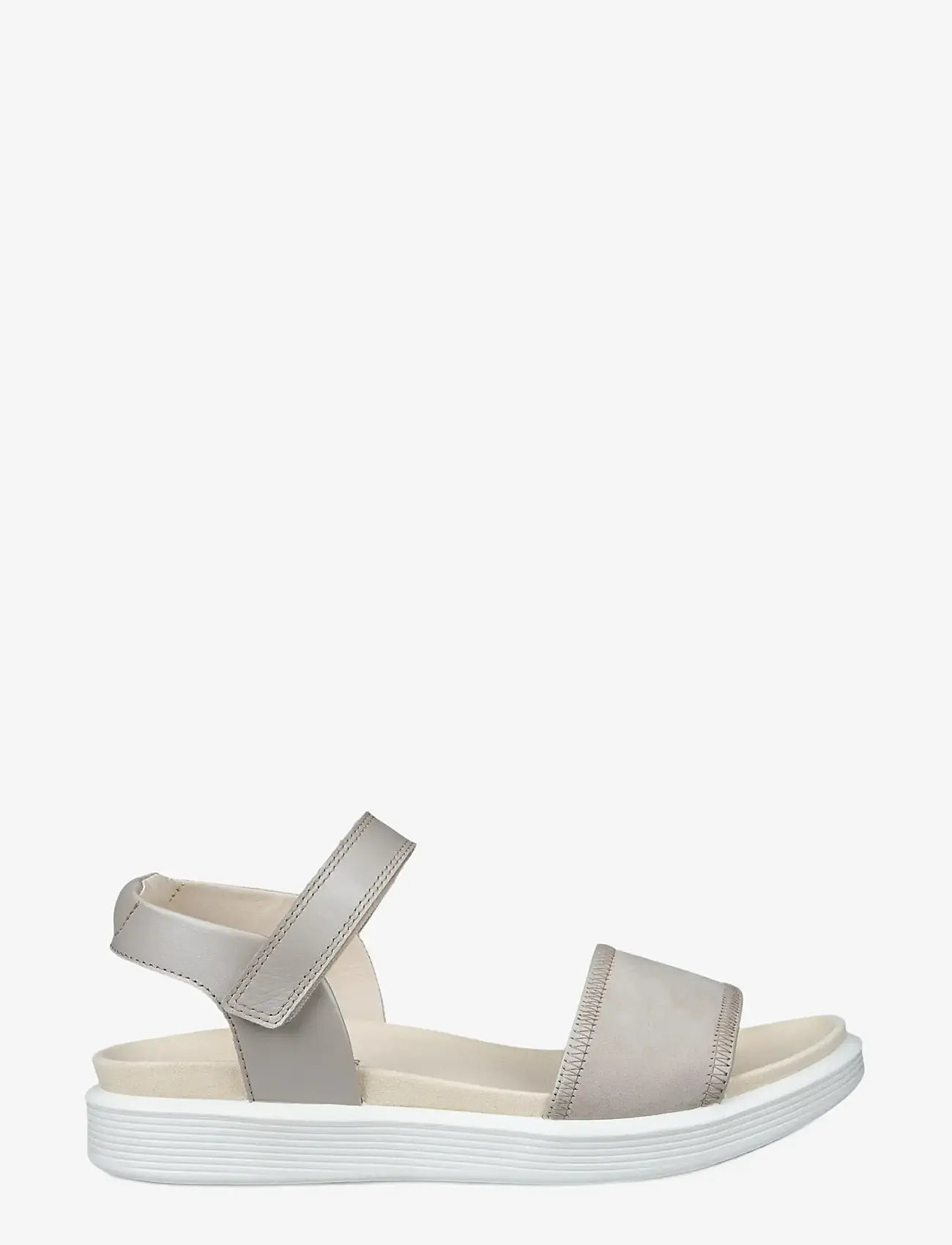 ECCO - SOFT SANDAL W - flache sandalen - pure cashmere metallic/limestone - 1