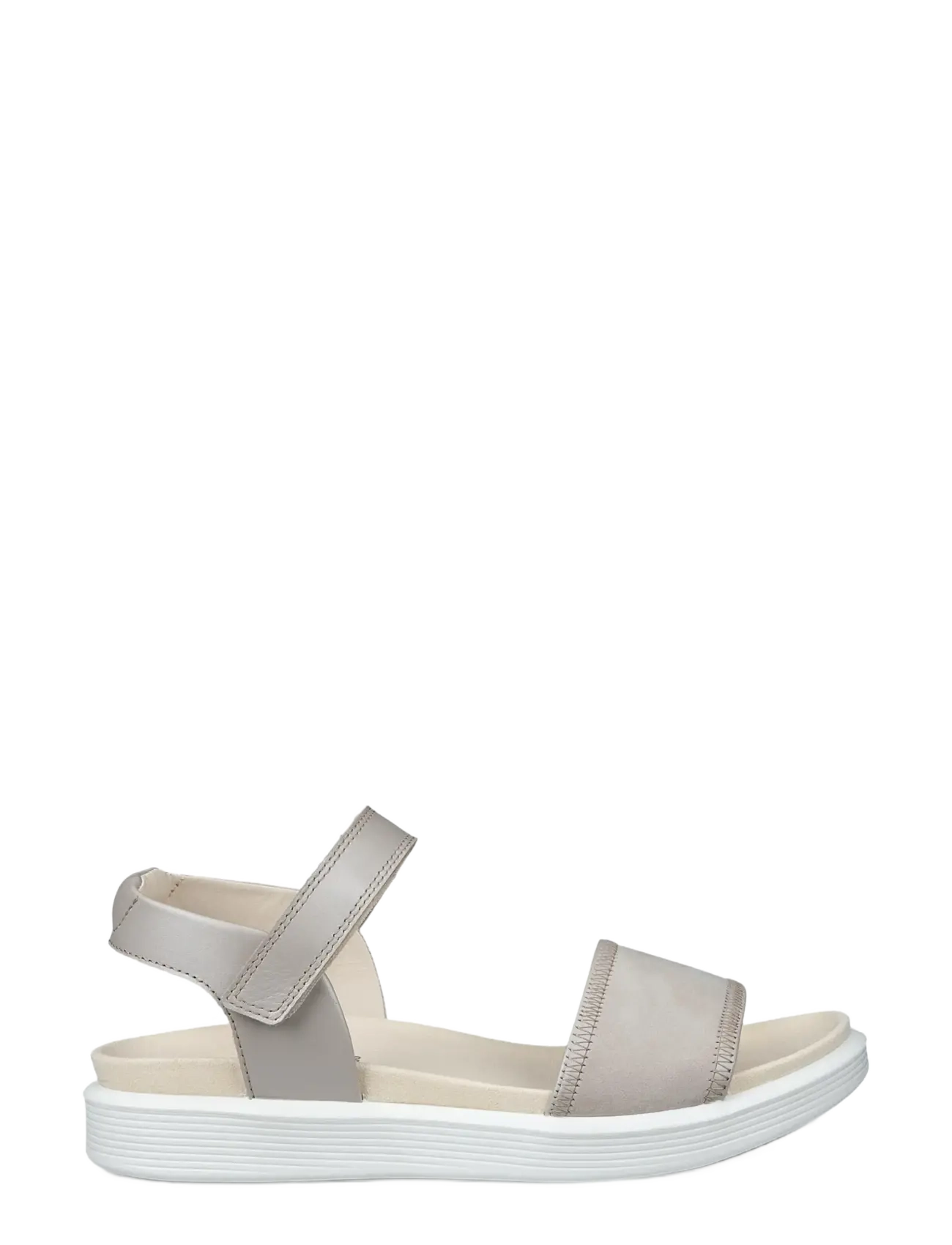 ECCO - SOFT SANDAL W - flade sandaler - pure cashmere metallic/limestone - 1