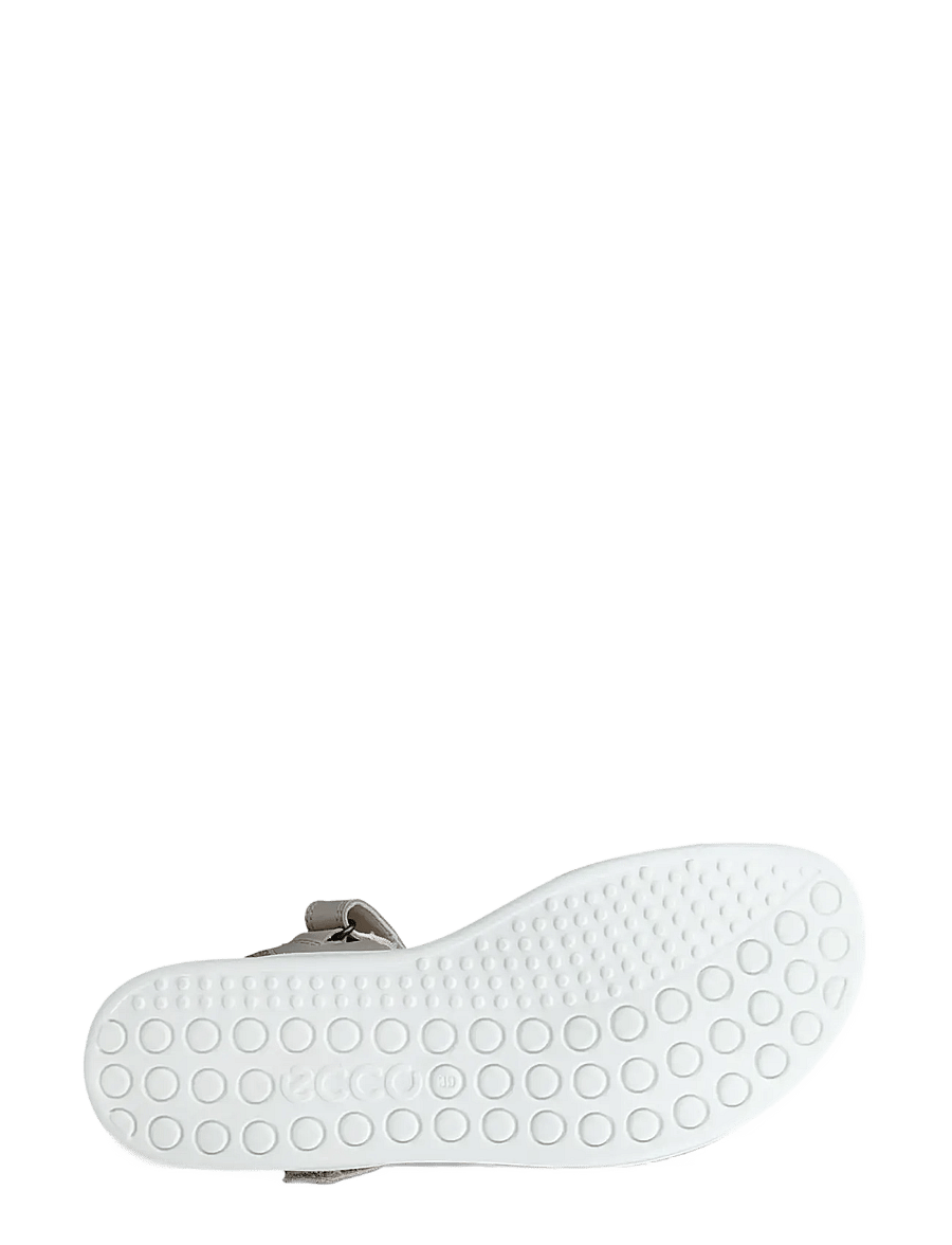 ECCO - SOFT SANDAL W - platta sandaler - pure cashmere metallic/limestone - 3