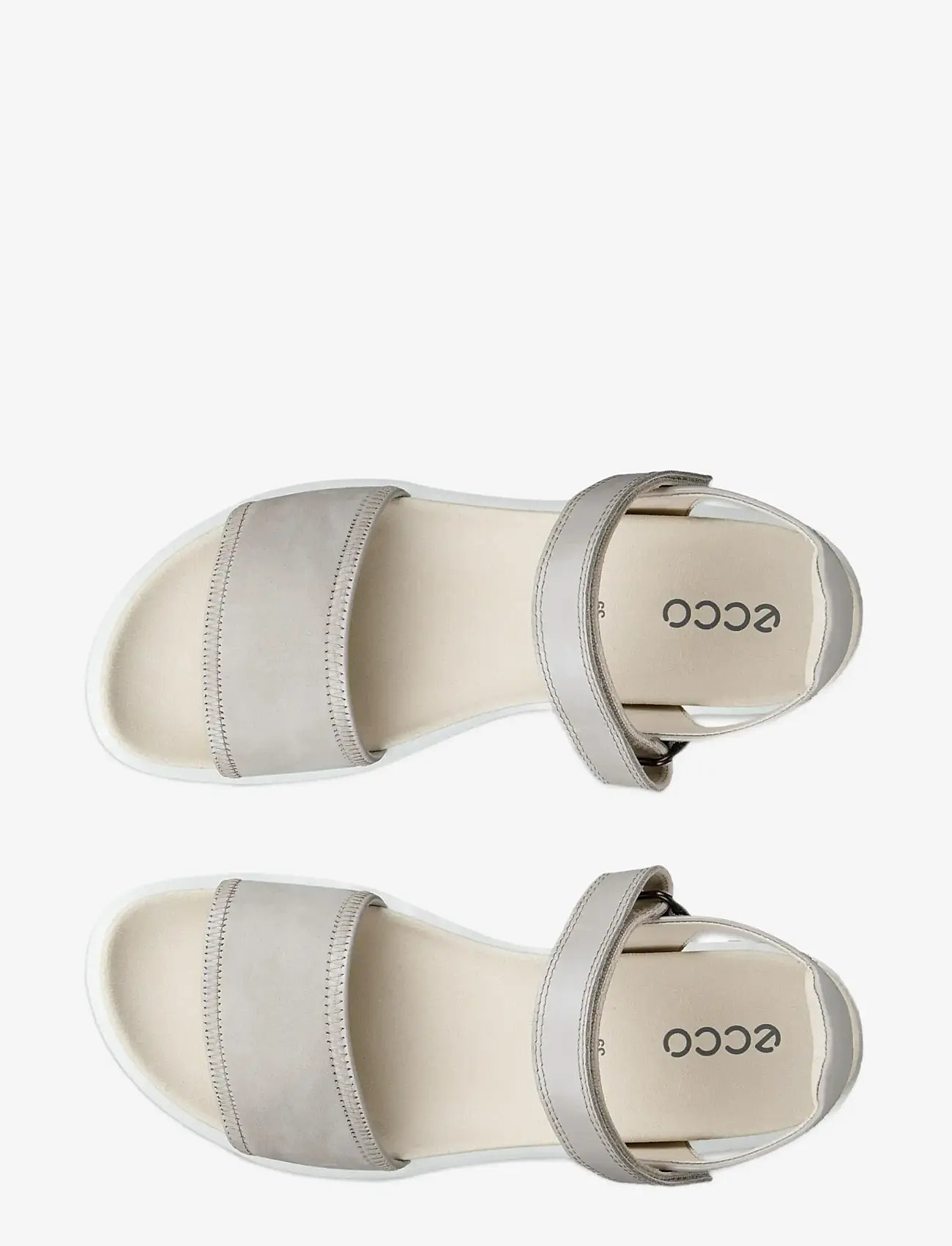 ECCO - SOFT SANDAL W - flache sandalen - pure cashmere metallic/limestone - 4