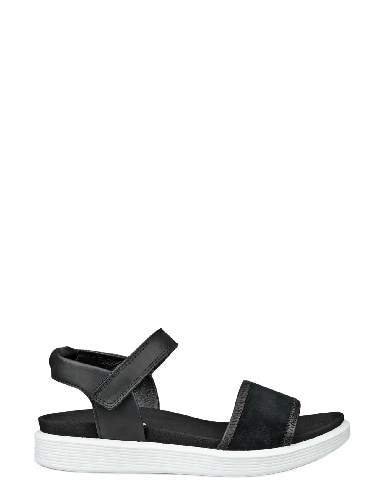 ECCO - SOFT SANDAL W - platta sandaler - black/black - 2