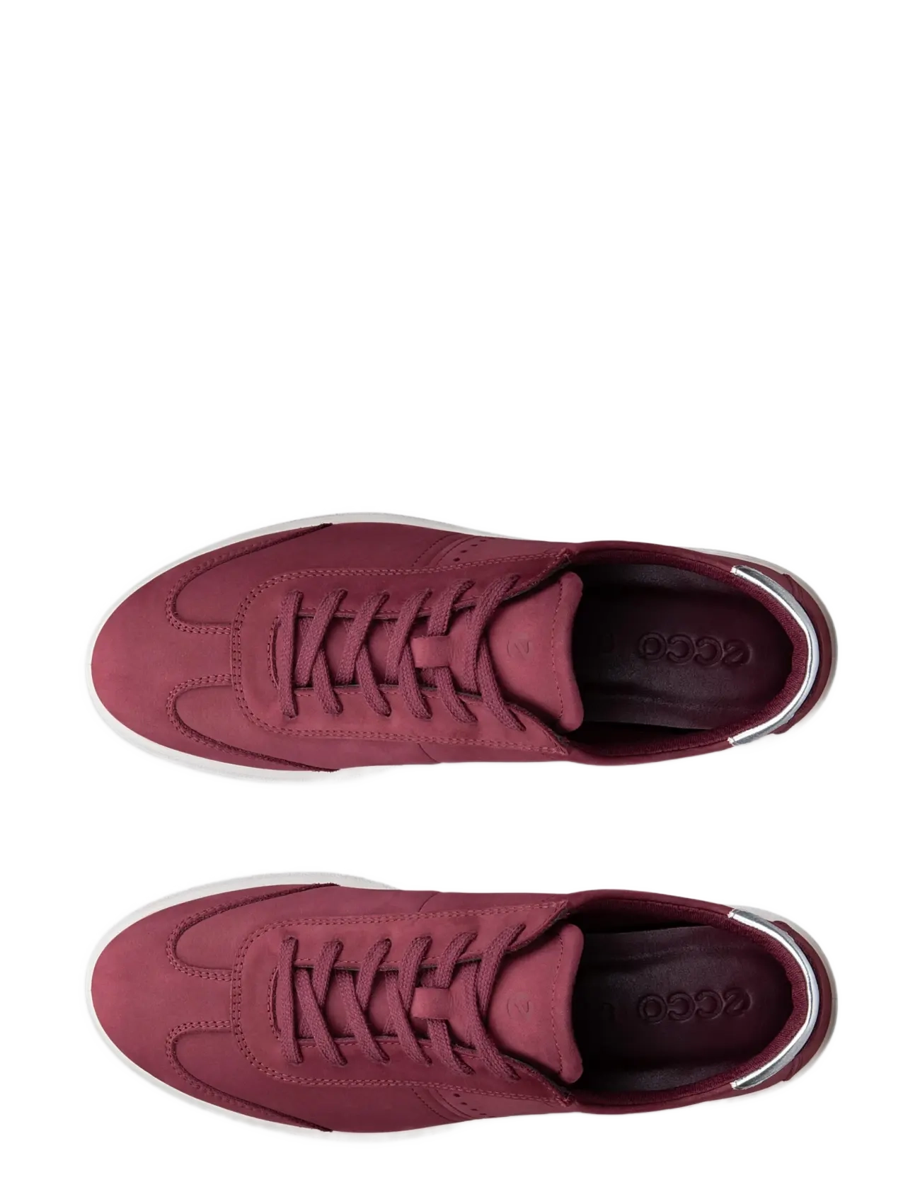 ECCO - BELLA 2 - låga sneakers - dark ruby/pure silver - 5