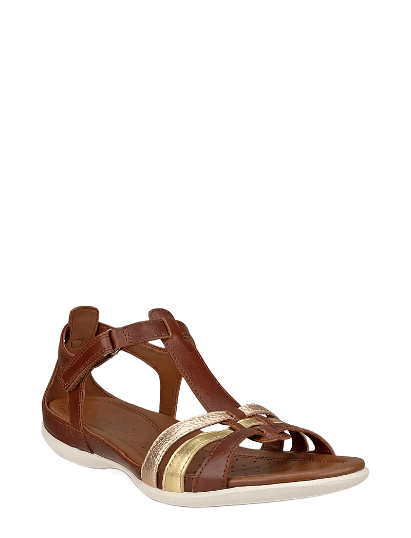 ECCO - FLASH - flache sandalen - mink/gold/hammered bronze - 0