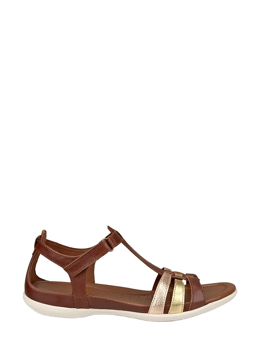 ECCO - FLASH - flade sandaler - mink/gold/hammered bronze - 1