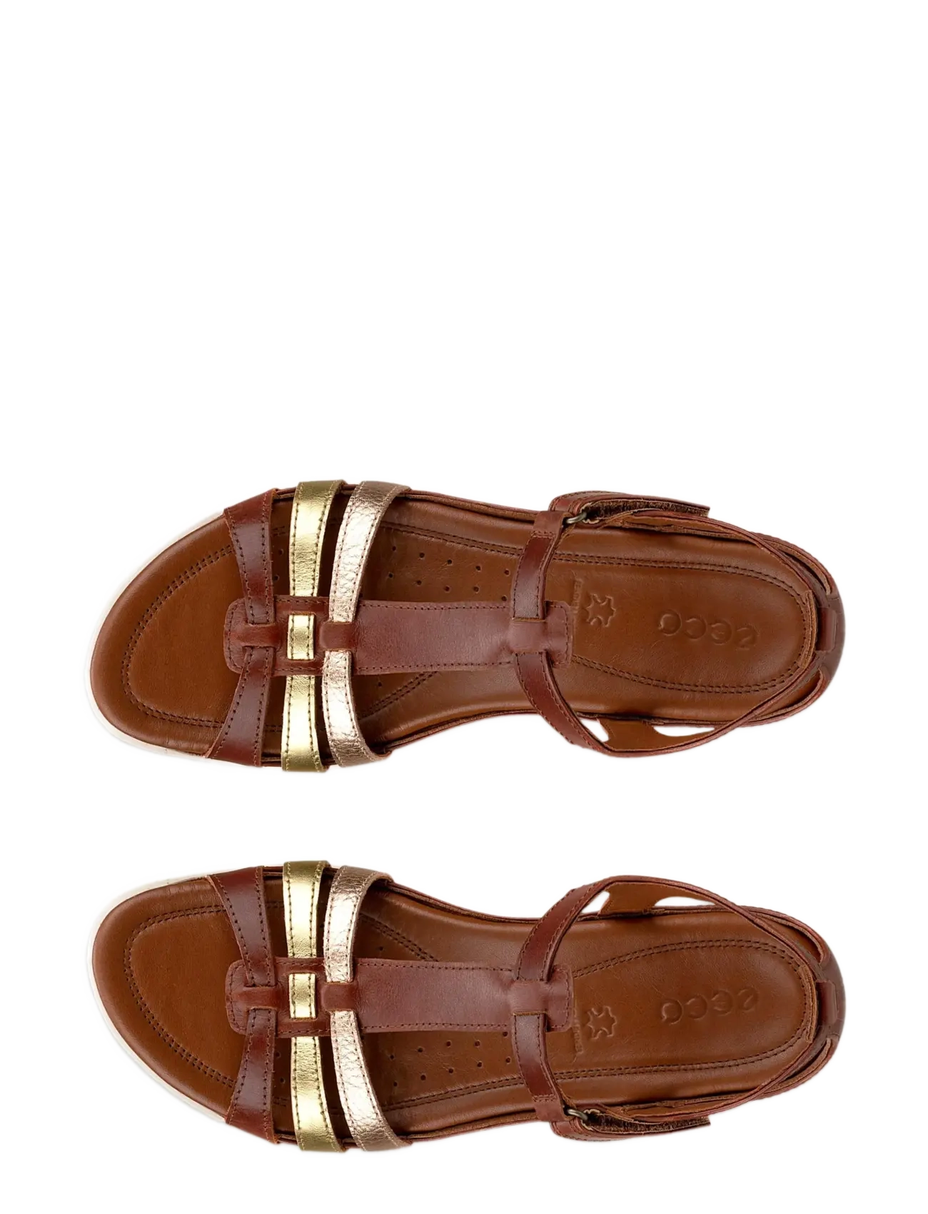 ECCO - FLASH - flade sandaler - mink/gold/hammered bronze - 5