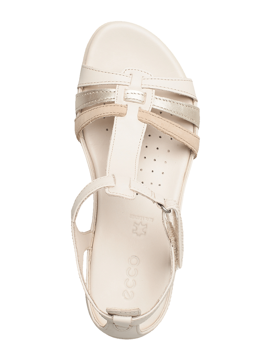 ECCO - FLASH - zempapēžu sandales - limestone/pure white gold/beige - 3
