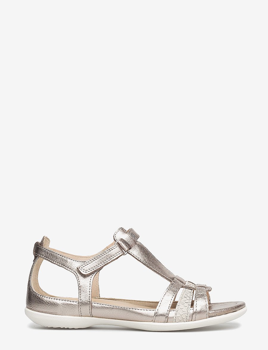 ECCO - FLASH - płaskie sandały - warm grey metallic/moon rock - 1