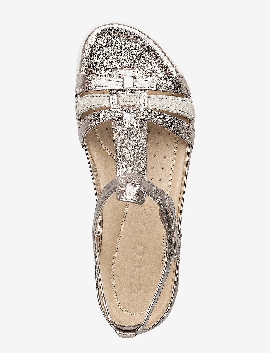 ECCO - FLASH - płaskie sandały - warm grey metallic/moon rock - 3