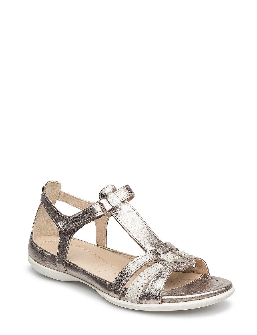 ECCO - FLASH - płaskie sandały - warm grey metallic/moon rock - 5