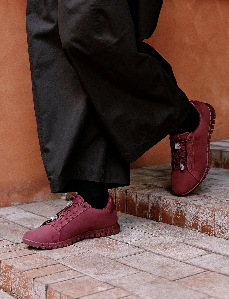 ECCO - GRUUV LITE W - niedrige sneaker - dark ruby/dark ruby - 0