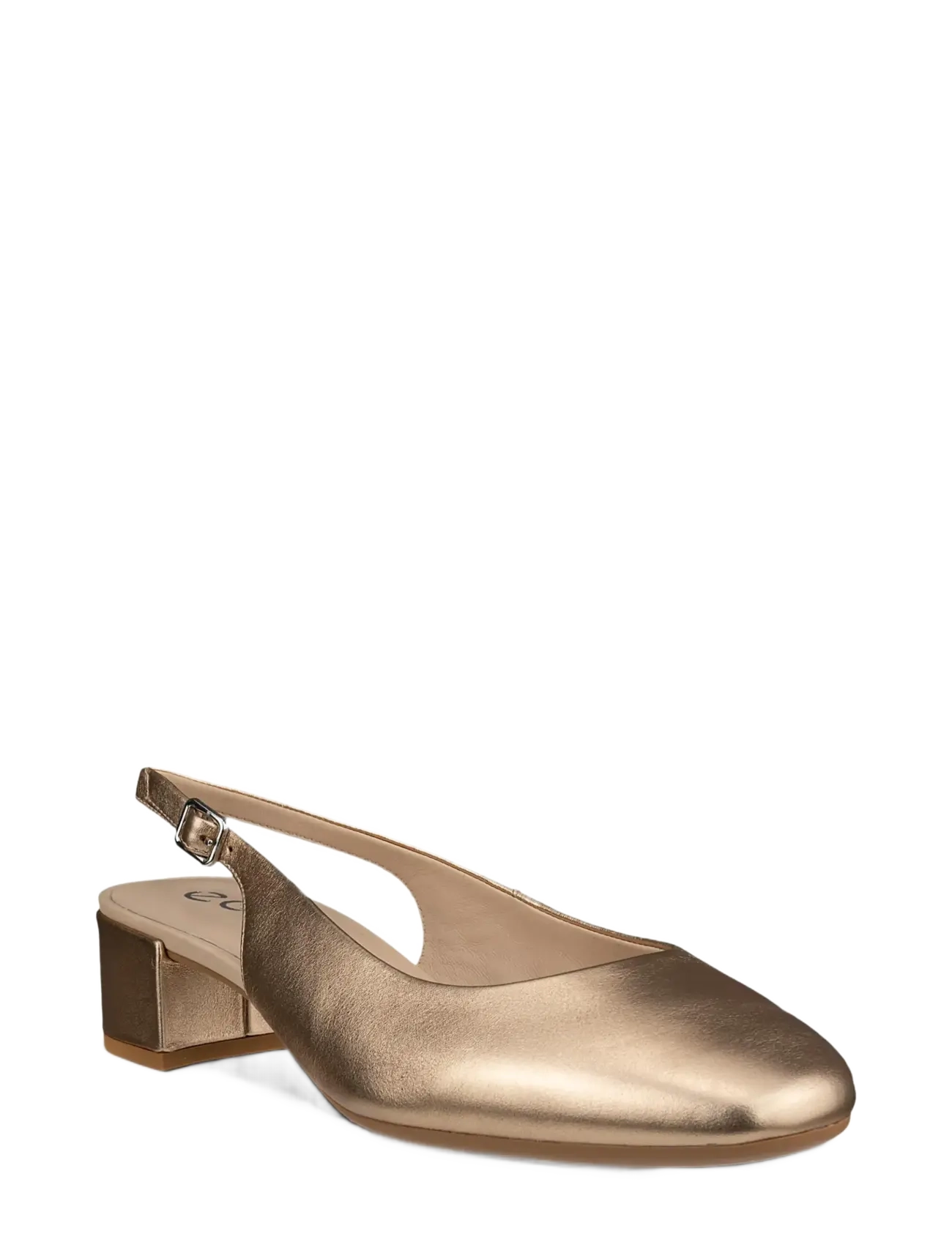 ECCO LIVA 35 - Slingbacks - NATURE FOIL / gold
