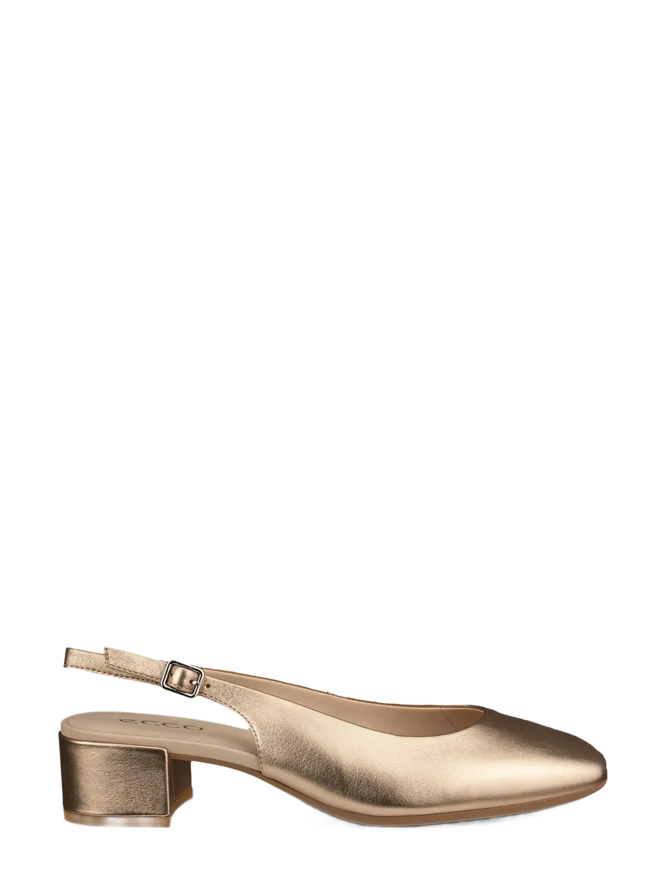 ECCO - LIVA 35 - slingbacks med hæle - nature foil - 2