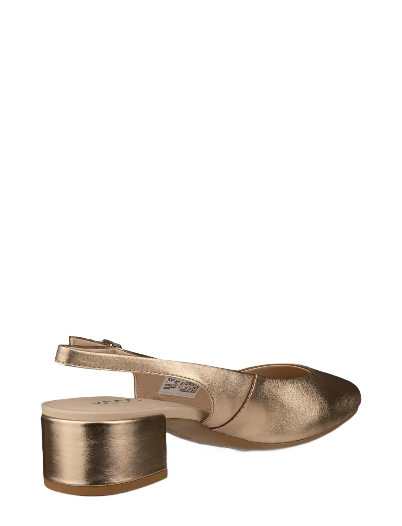 ECCO - LIVA 35 - slingbacks med hæle - nature foil - 3