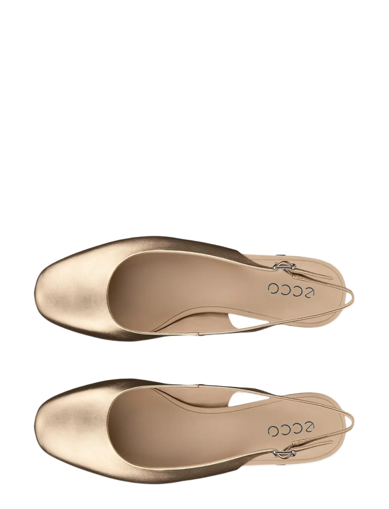 ECCO - LIVA 35 - slingbacks med hæle - nature foil - 5