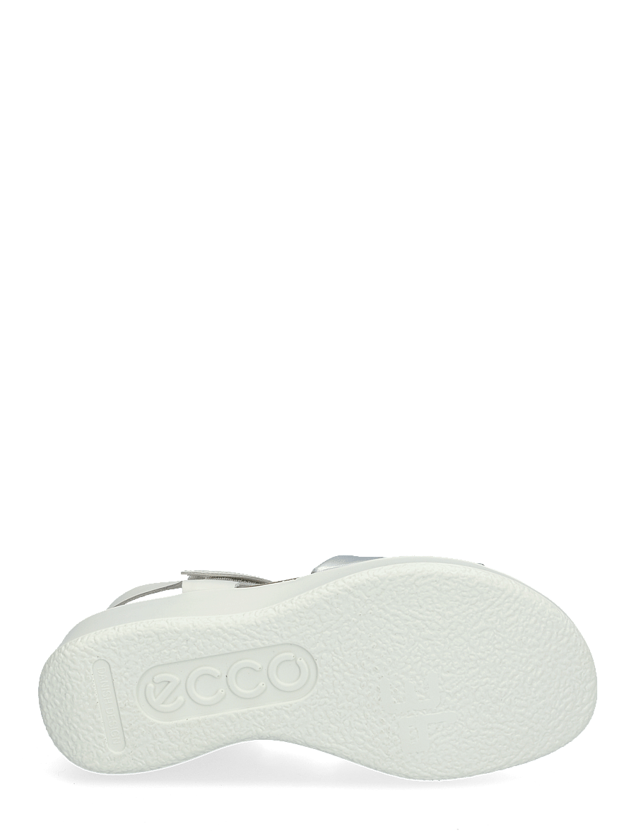 ECCO - FLOWT WEDGE - plateau-sandalen - pure silver/white - 4