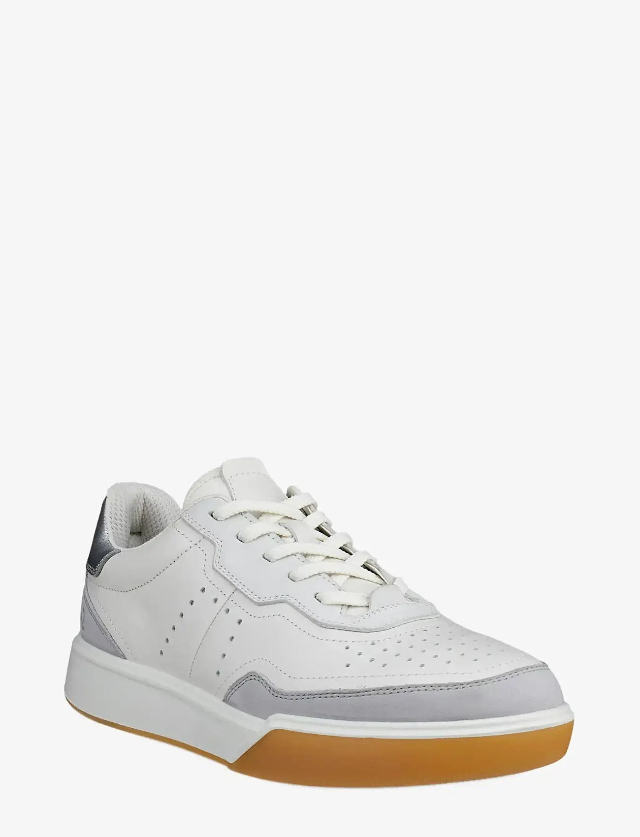 ECCO - STREET COURT W - niedrige sneakers - concrete/white/shadow white/pure silver - 0