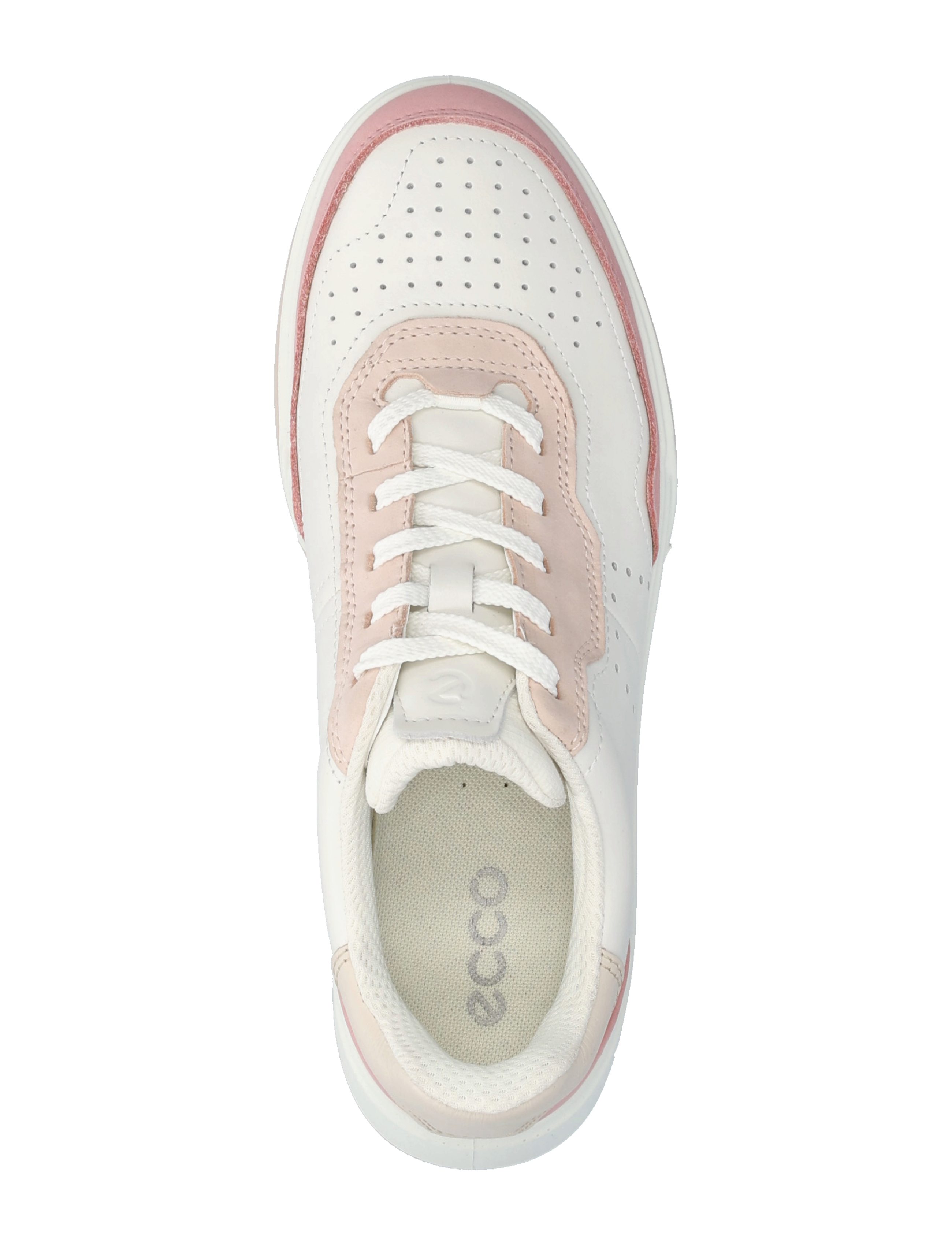 ECCO - STREET COURT W - lave sneakers - old rose/white/rose dust - 3