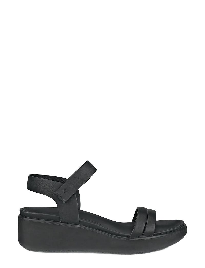 ECCO - FLOWT WEDGE LX W - flache sandalen - black/black - 1