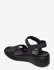 ECCO - FLOWT WEDGE LX W - flat sandals - black/black - 2