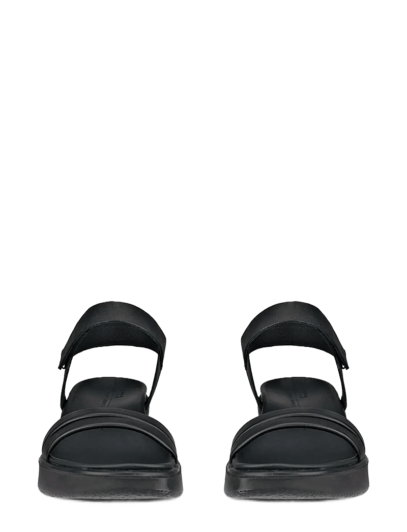 ECCO - FLOWT WEDGE LX W - flache sandalen - black/black - 4