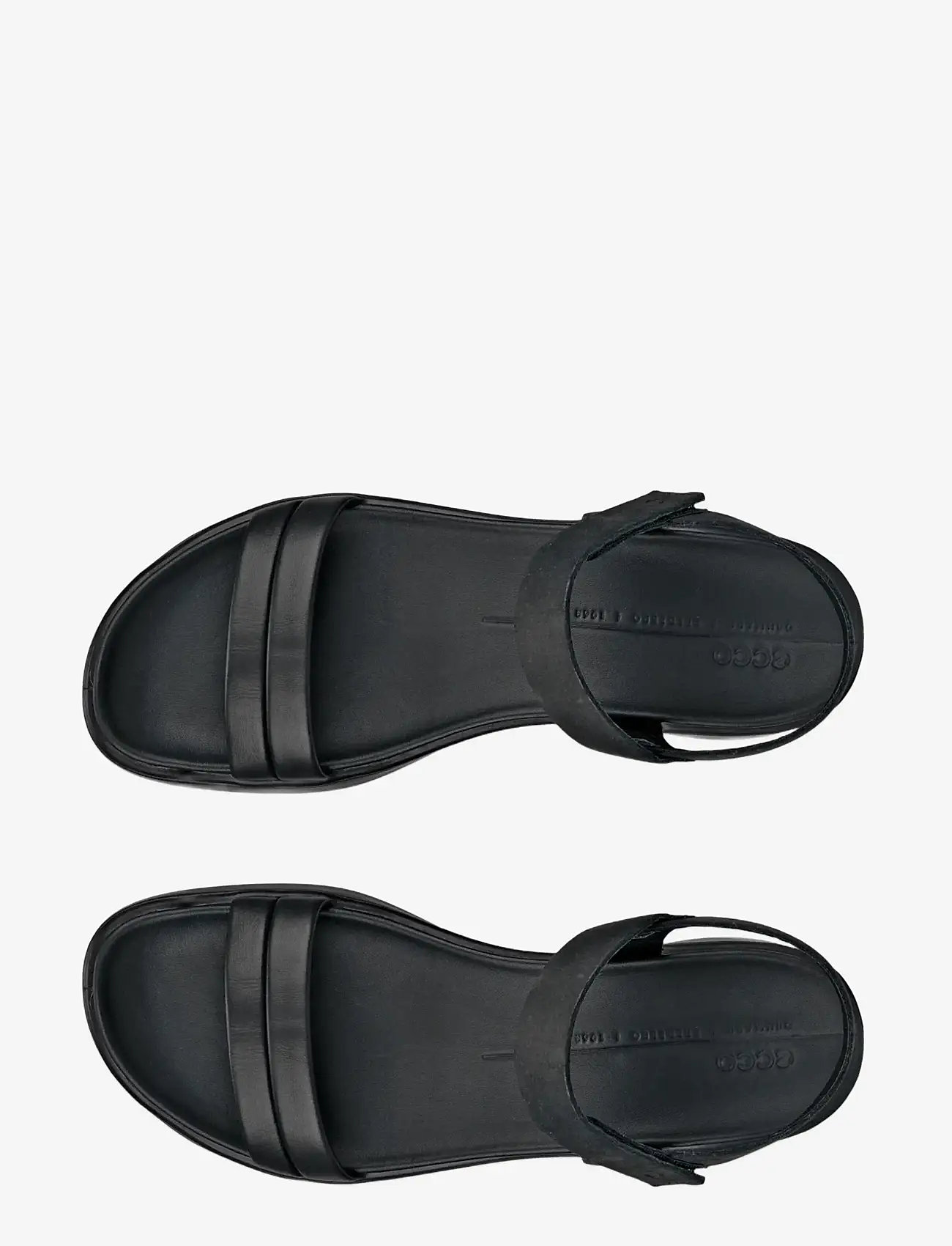 ECCO - FLOWT WEDGE LX W - platta sandaler - black/black - 5