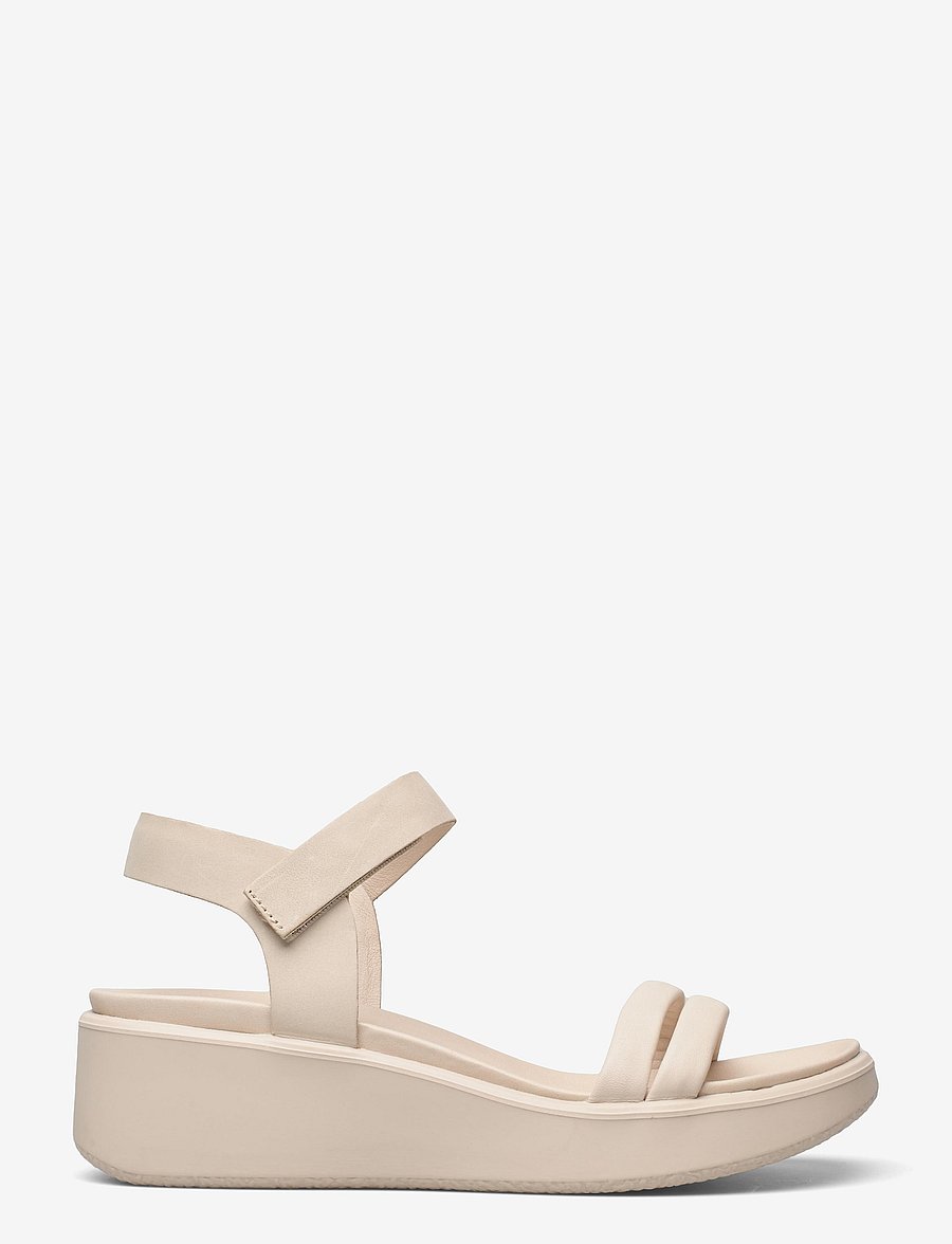 ECCO - FLOWT WEDGE LX W - flatir sandalar - limestone/limestone - 1