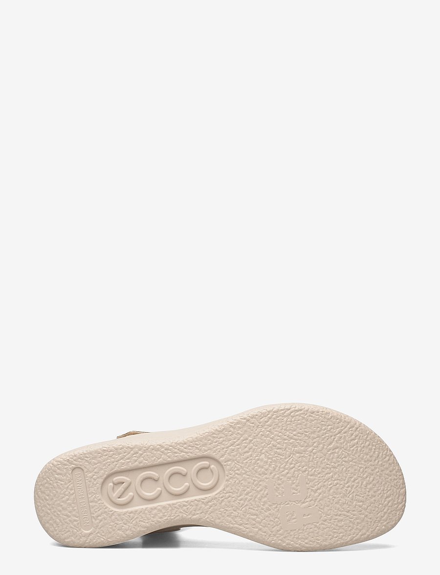 ECCO - FLOWT WEDGE LX W - flatir sandalar - limestone/limestone - 4