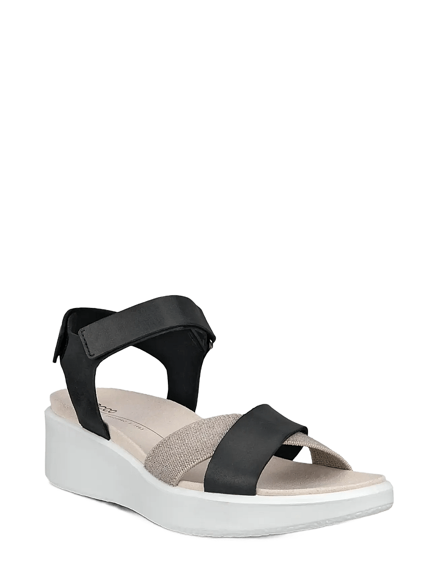 ECCO - FLOWT WEDGE LX W - plateau-sandalen - black - 0