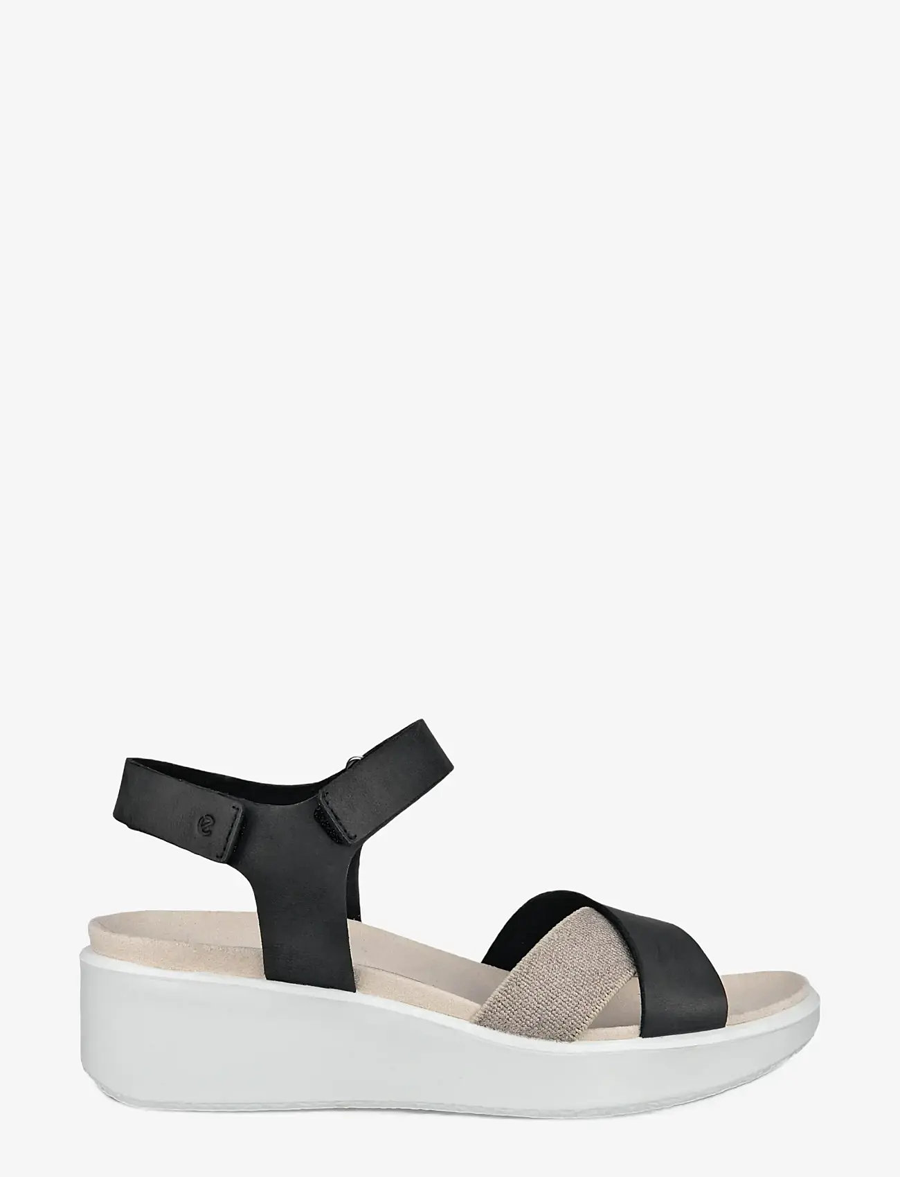 ECCO - FLOWT WEDGE LX W - platformsandaler - black - 1