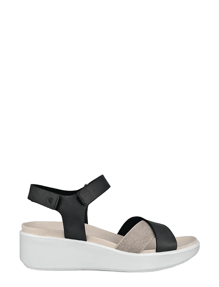ECCO - FLOWT WEDGE LX W - plateau-sandalen - black - 1