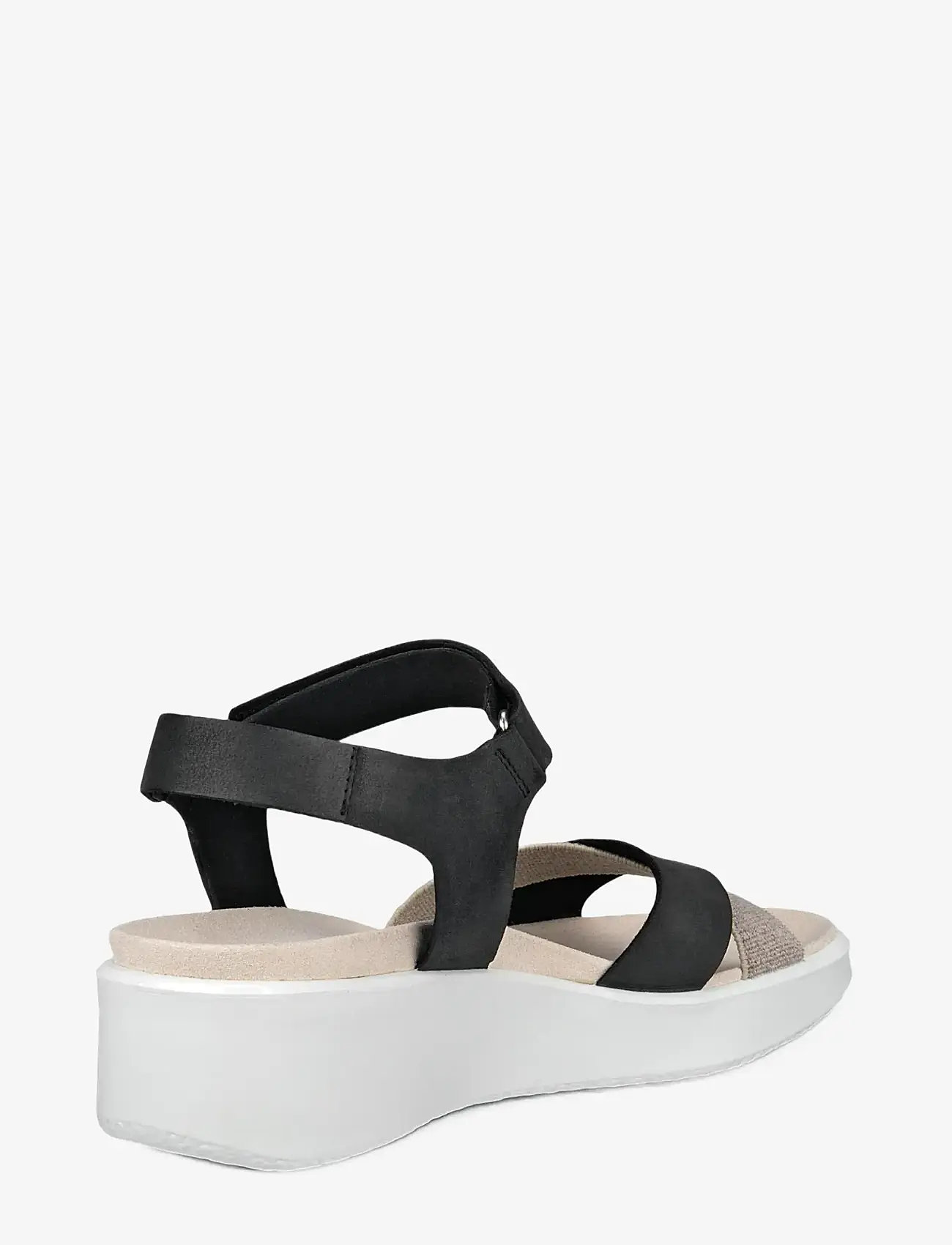 ECCO - FLOWT WEDGE LX W - platformsandaler - black - 2