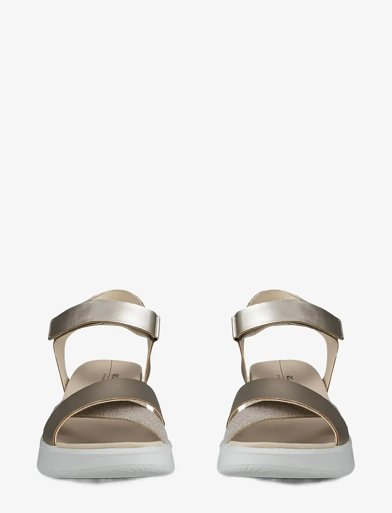 ECCO - FLOWT WEDGE LX W - platform sandals - pure white gold - 5