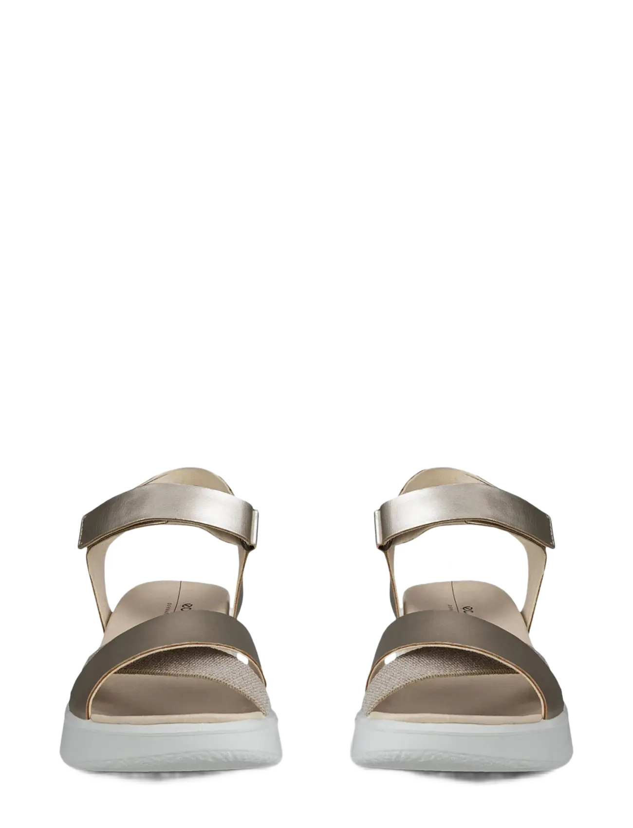 ECCO - FLOWT WEDGE LX W - plateau-sandalen - pure white gold - 5
