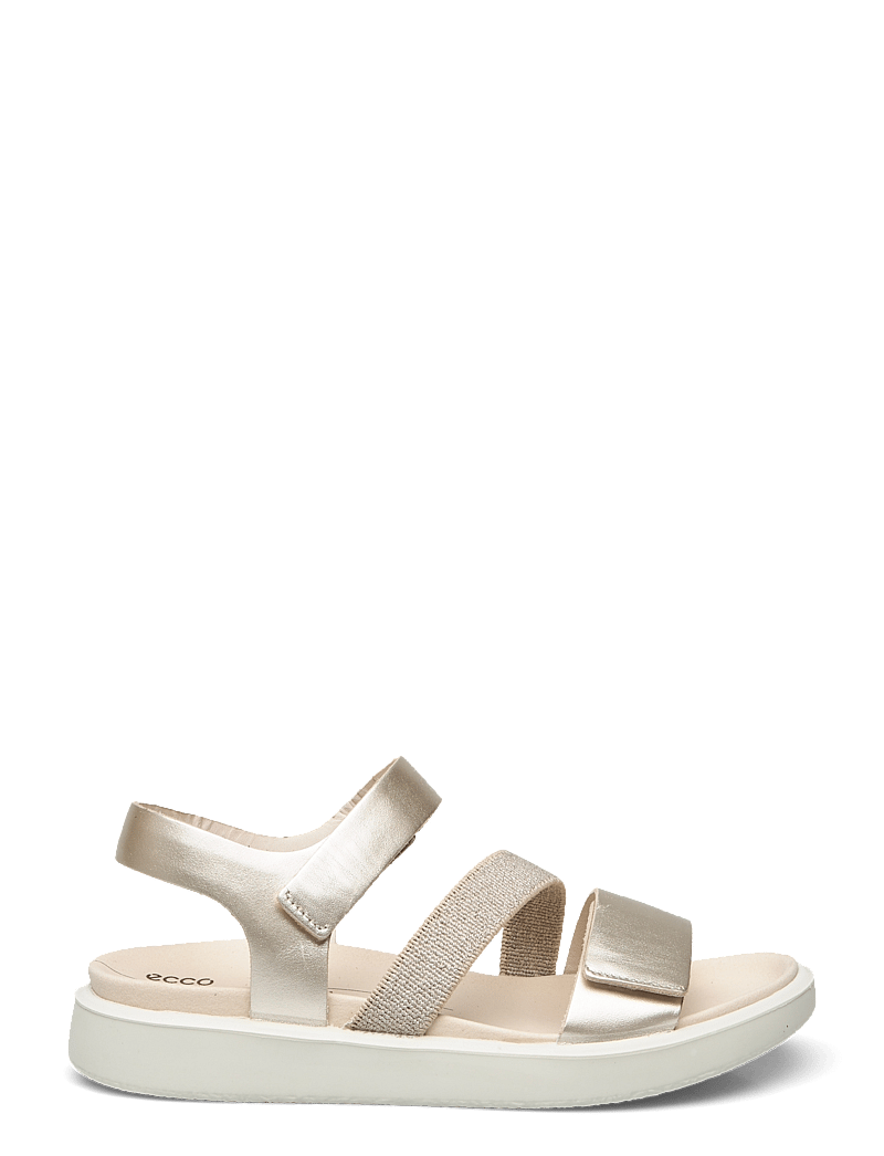 ECCO - FLOWT W - platta sandaler - pure white gold - 2