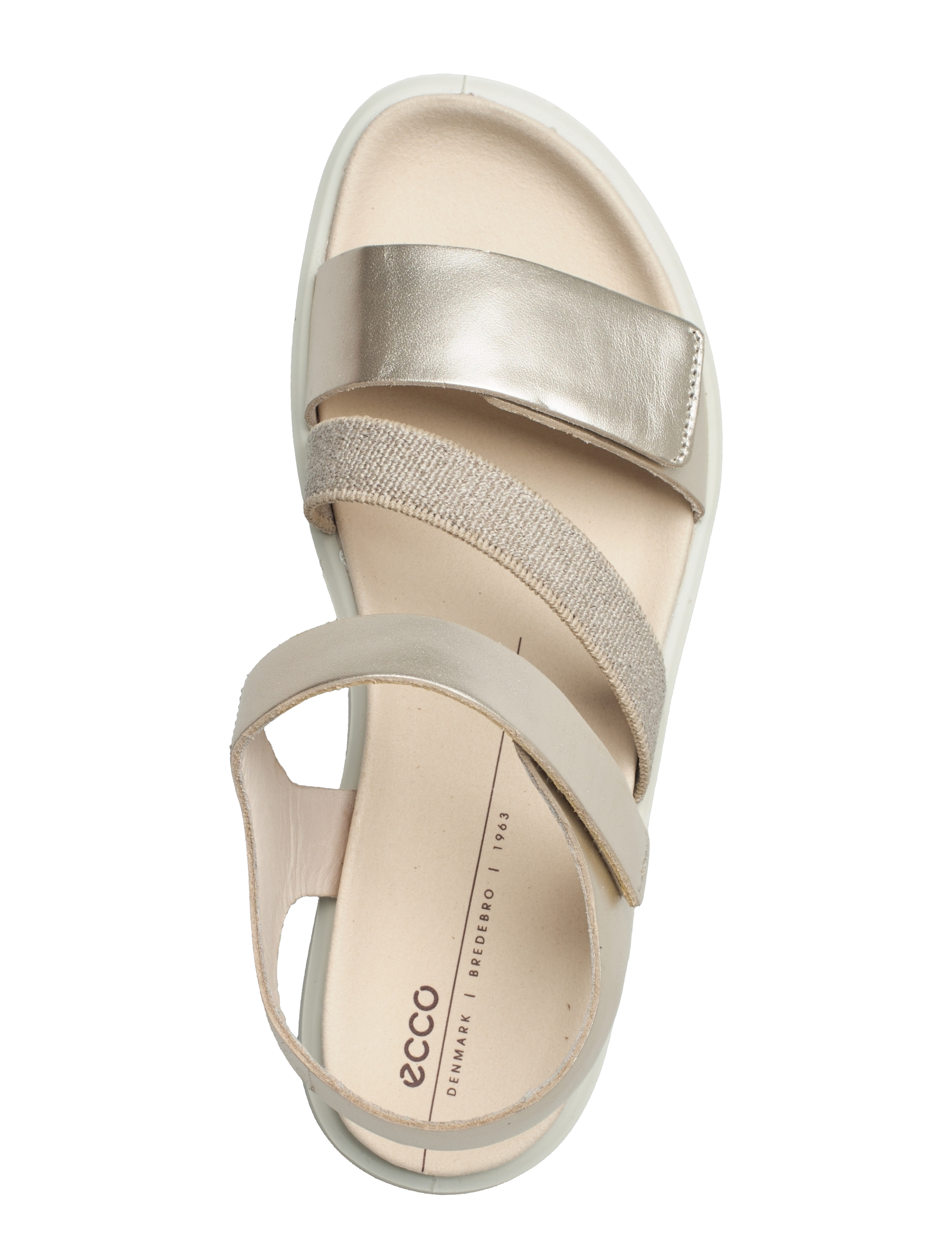 ECCO - FLOWT W - flade sandaler - pure white gold - 4