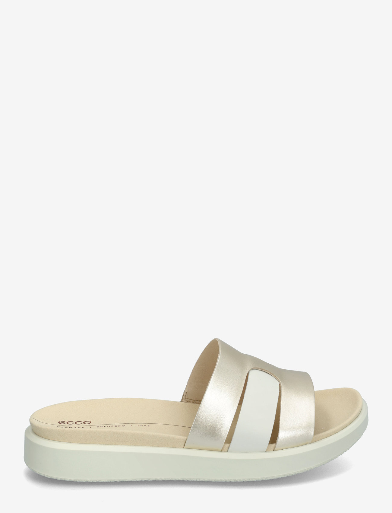 ECCO - FLOWT W - flade sandaler - white/pure white gold - 1