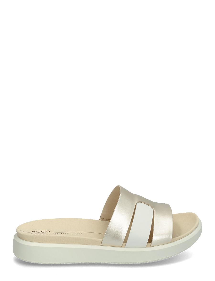 ECCO - FLOWT W - flache sandalen - white/pure white gold - 1
