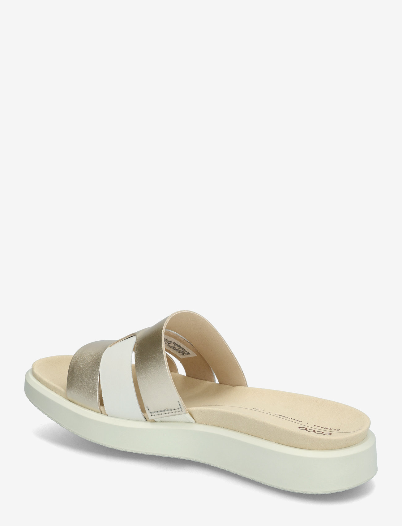 ECCO - FLOWT W - flade sandaler - white/pure white gold - 2