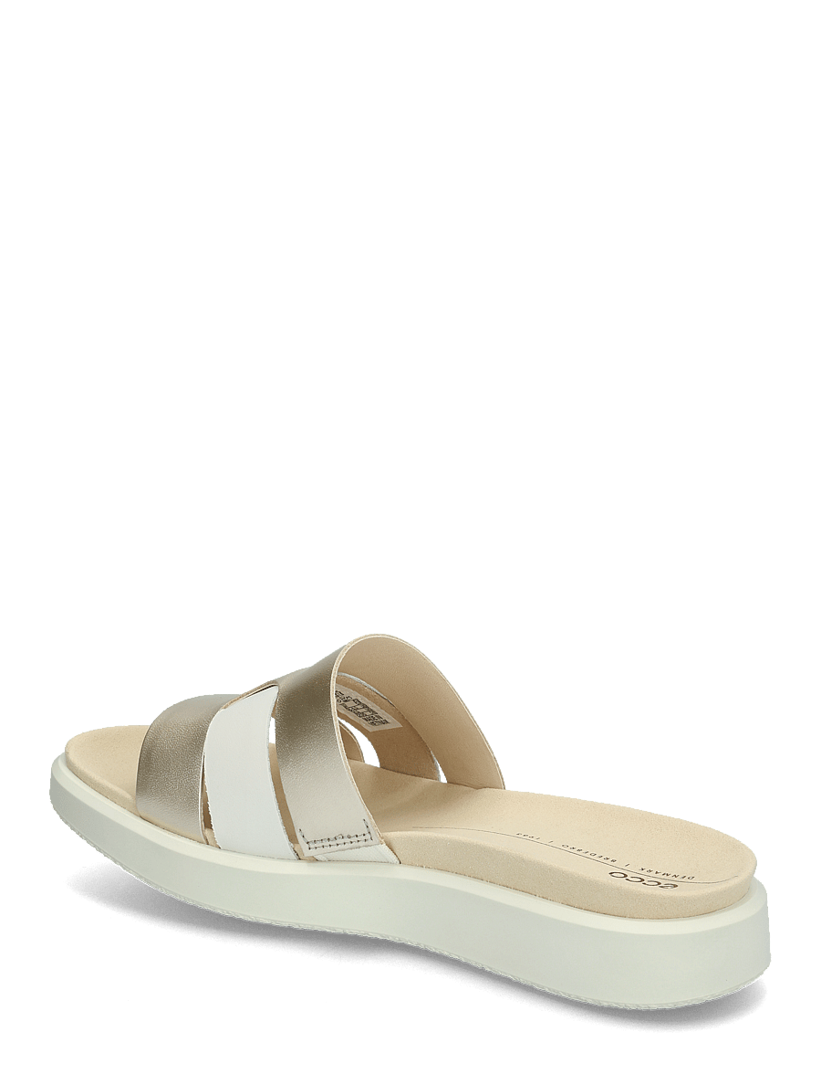 ECCO - FLOWT W - flache sandalen - white/pure white gold - 2