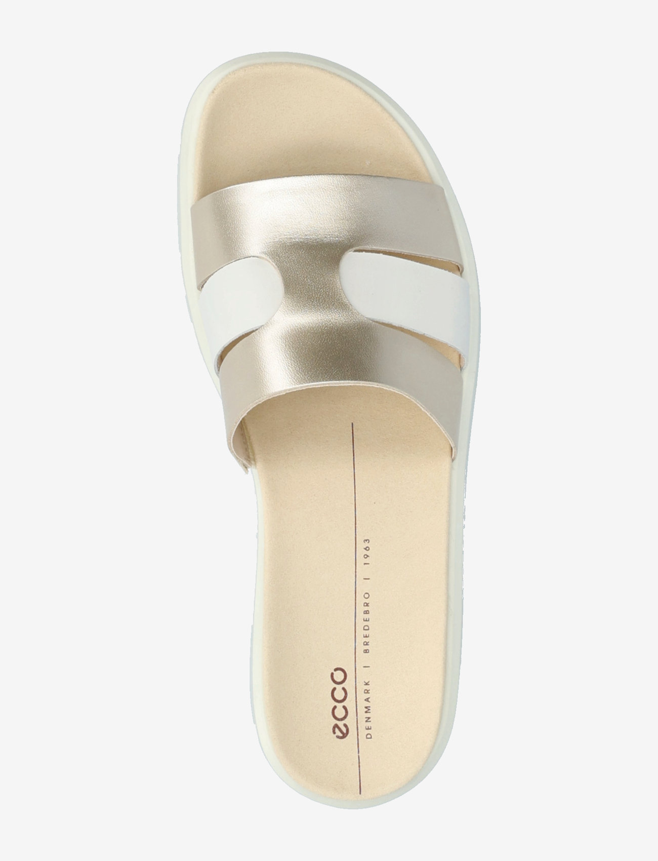 ECCO - FLOWT W - flade sandaler - white/pure white gold - 3