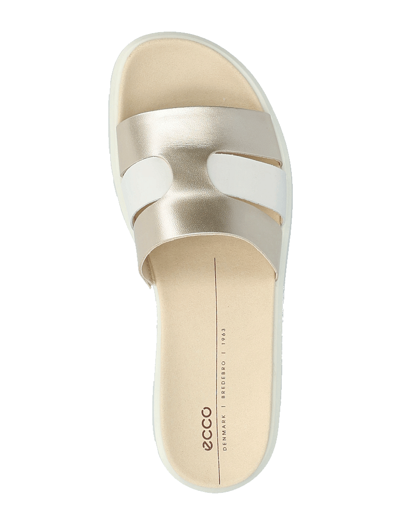 ECCO - FLOWT W - flache sandalen - white/pure white gold - 3