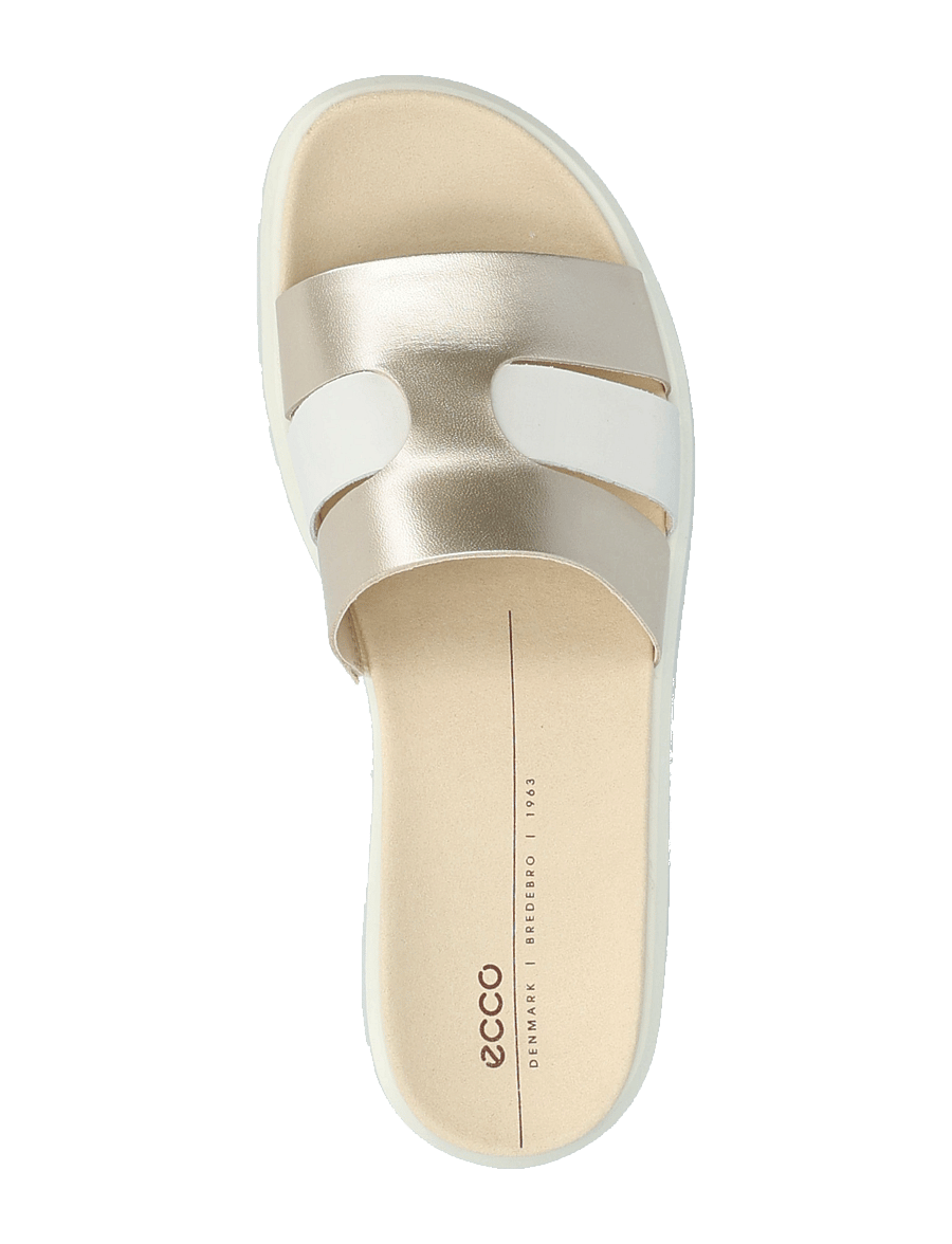ECCO - FLOWT W - flache sandalen - white/pure white gold - 3